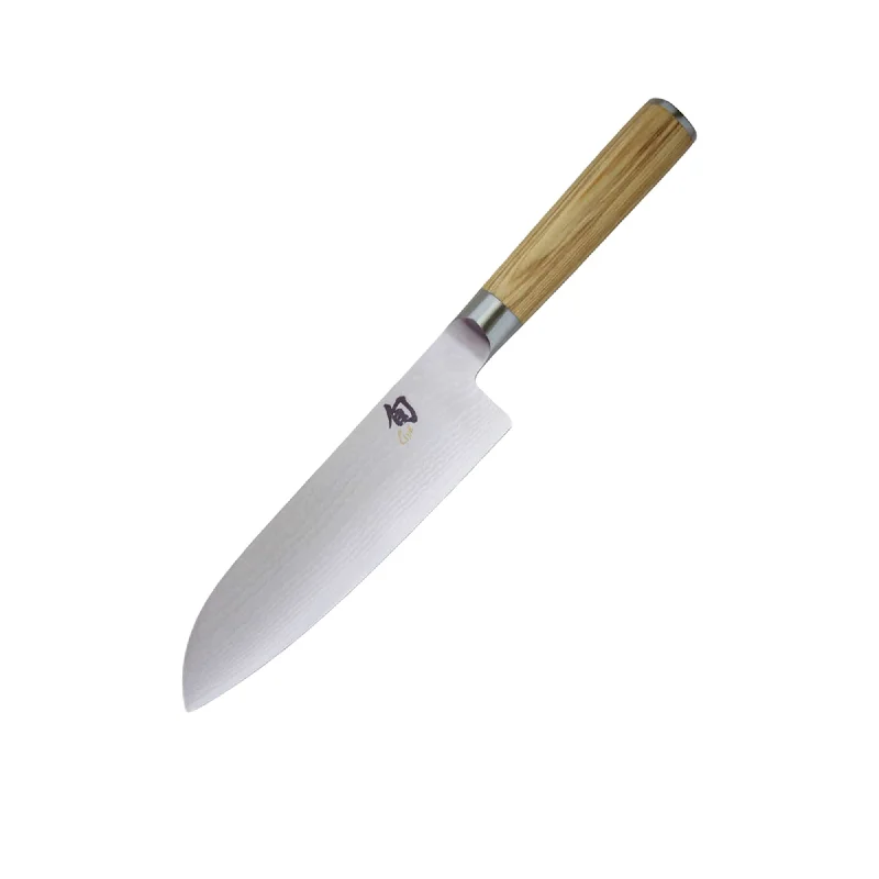 Shun Classic in White Santoku Knife 18cm