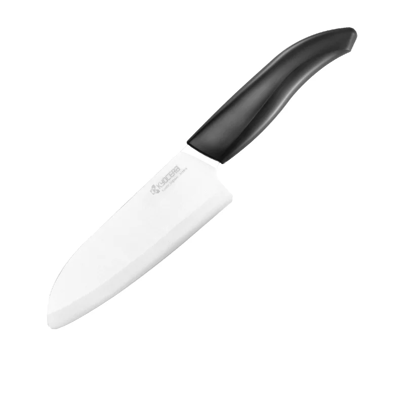 Kyocera Ceramic Santoku & Peeler Set, Black