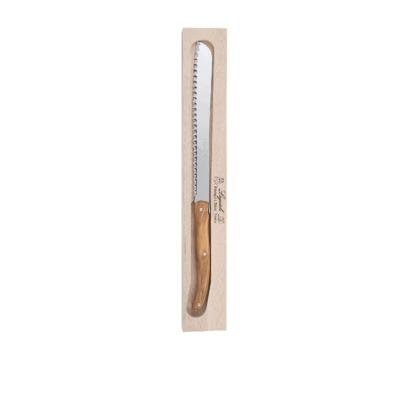 Laguiole by Andre Verdier Debutant Bread Knife Olive Wood