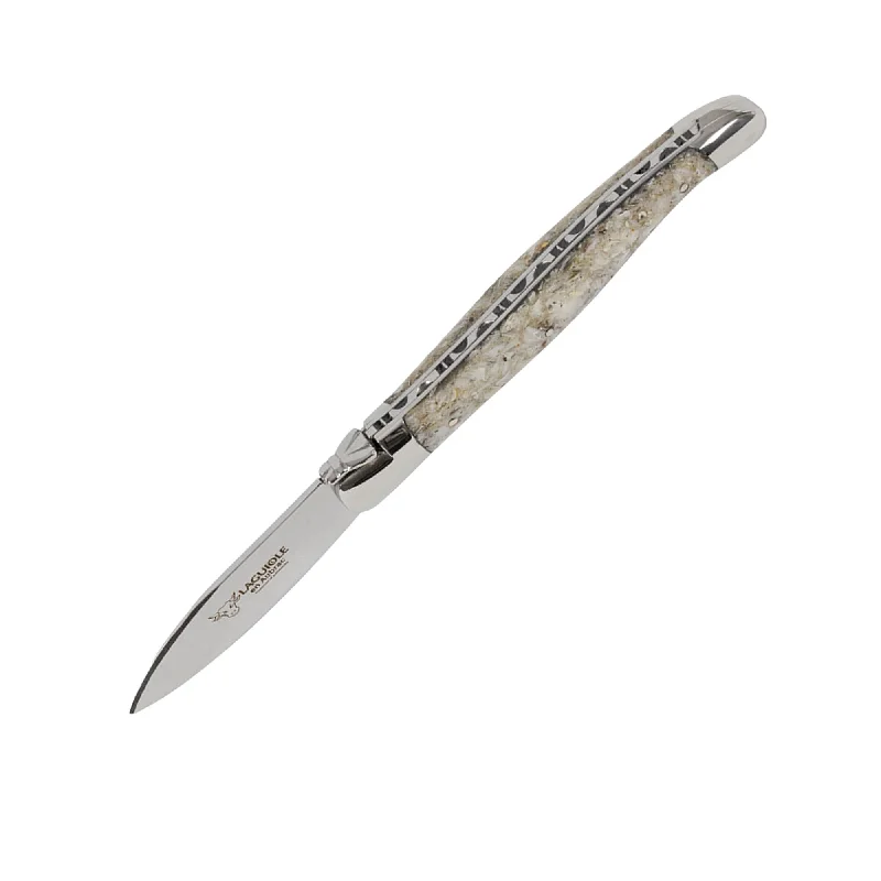 Laguiole En Aubrac Oyster Knife with Oyster Shell Handle