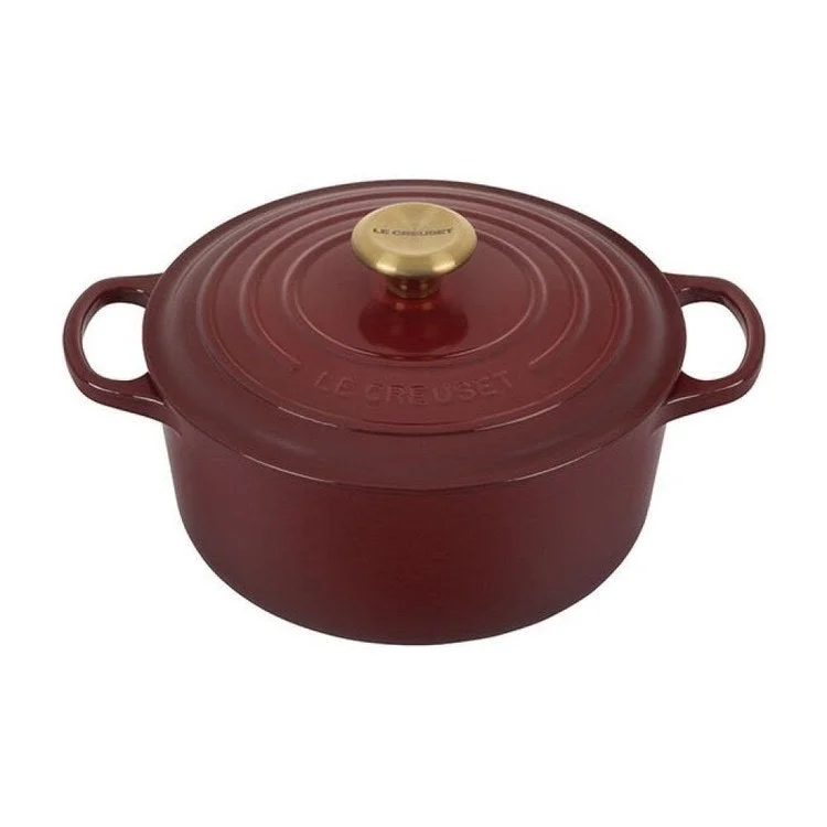 Signature 3.5-Quart Round Enameled Cast Iron Dutch Oven - Rhone