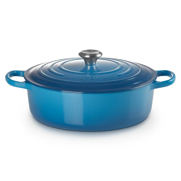 Signature 6.75-Quart Enameled Cast Iron Wide Round Oven - Marseille