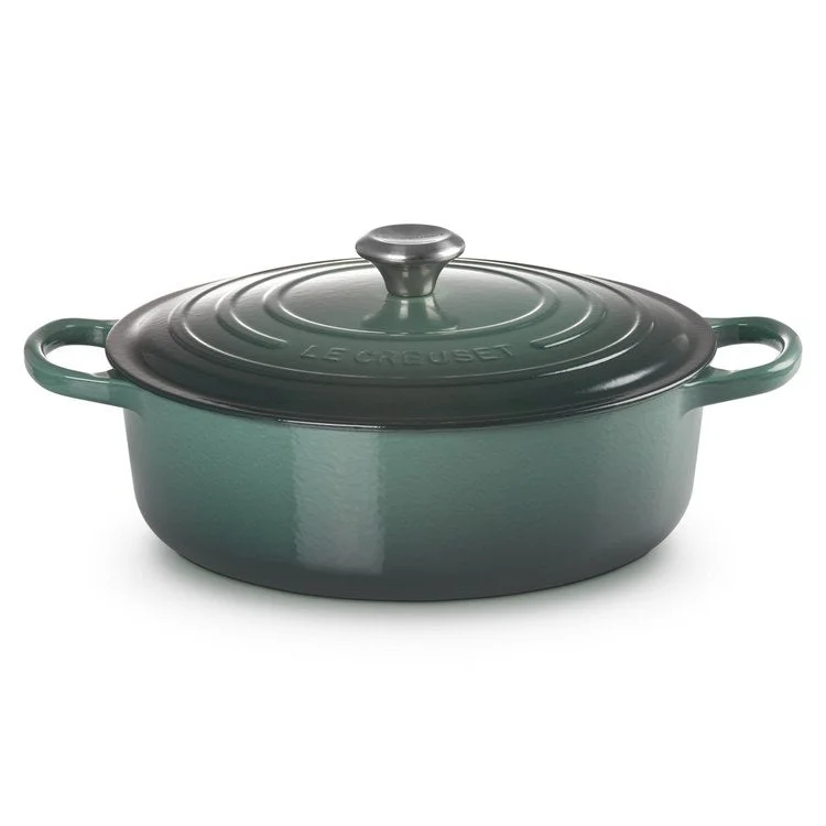 Signature 6.75-Quart Enameled Cast Iron Wide Round Oven - Artichaut