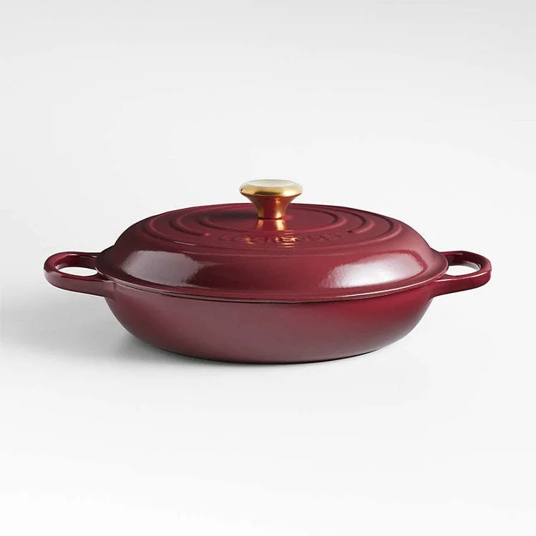 Signature 3.5-Quart Enameled Cast Iron Braiser - Rhone