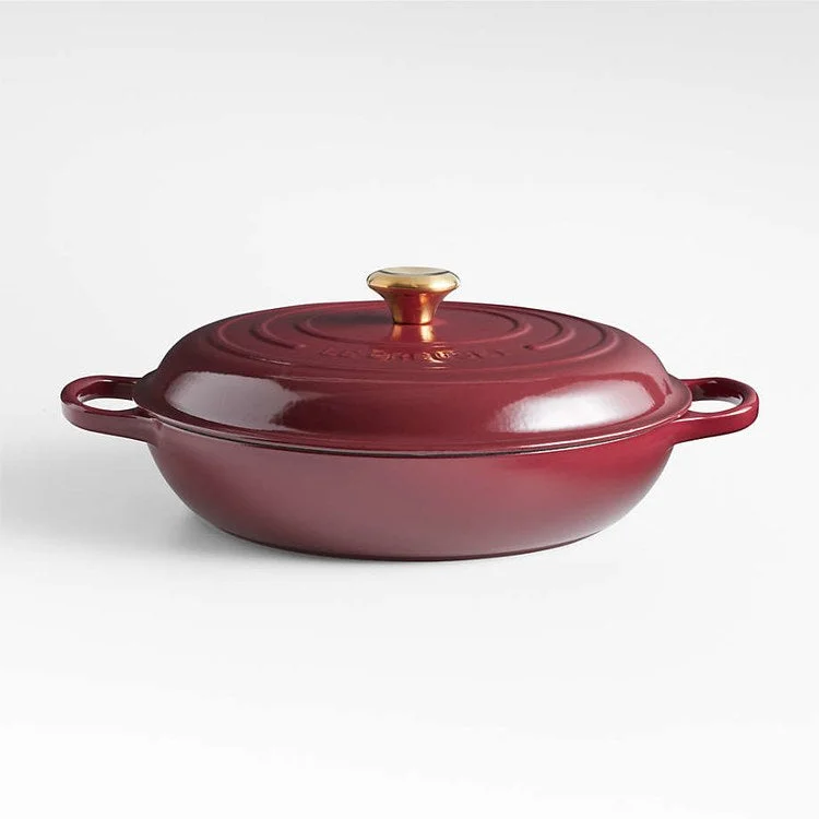 Signature 5-Quart Enameled Cast Iron Braiser - Rhone