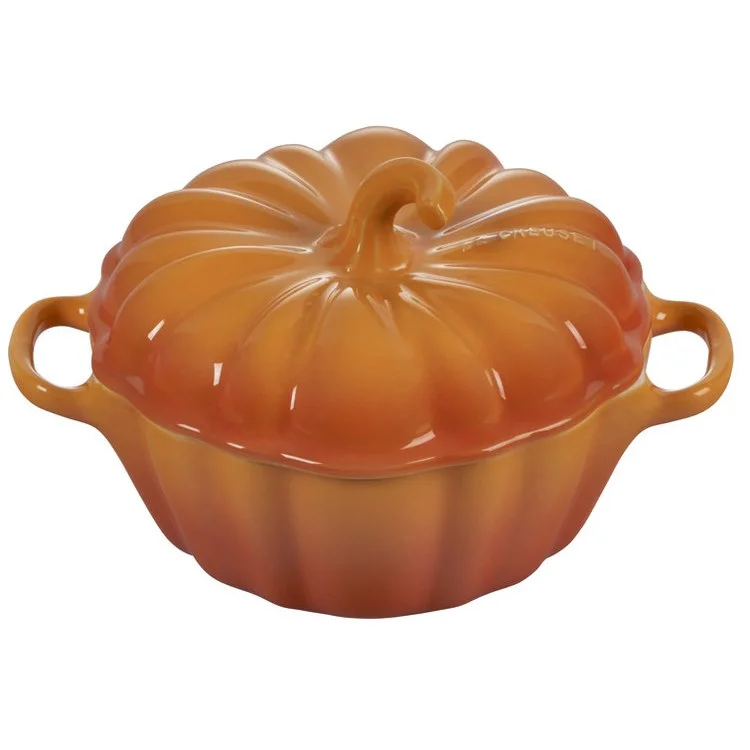 13 Oz Pumpkin Petite Stoneware Cocotte - Persimmon