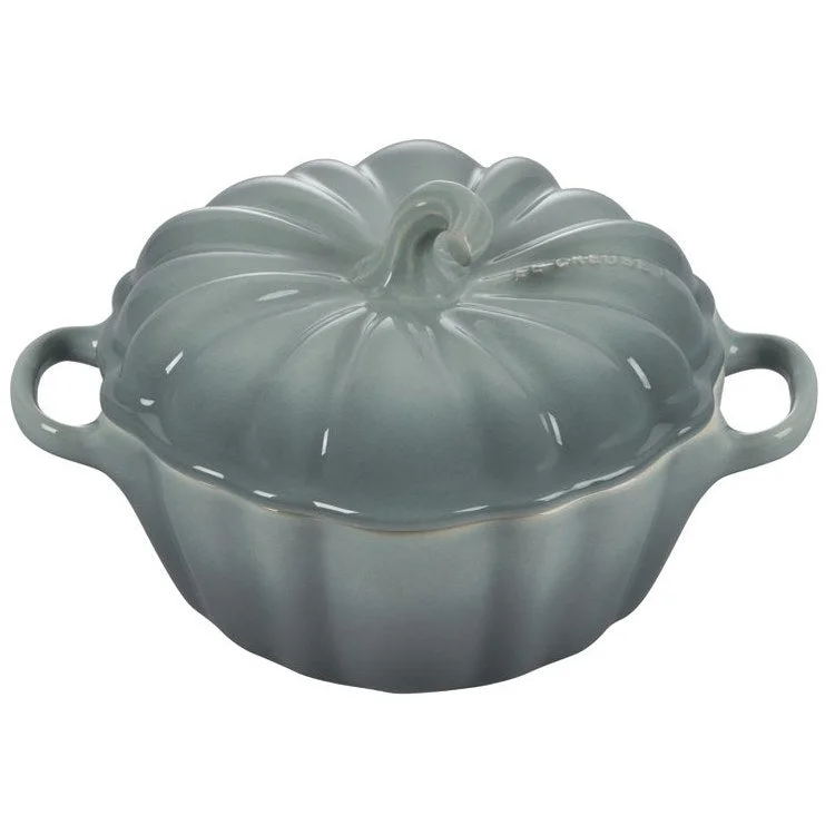 13 Oz Pumpkin Petite Stoneware Cocotte - Sea Salt