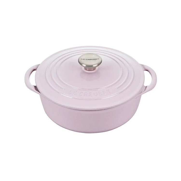 2.75-Quart Shallow Round Cast Iron Dutch Oven - Shallot