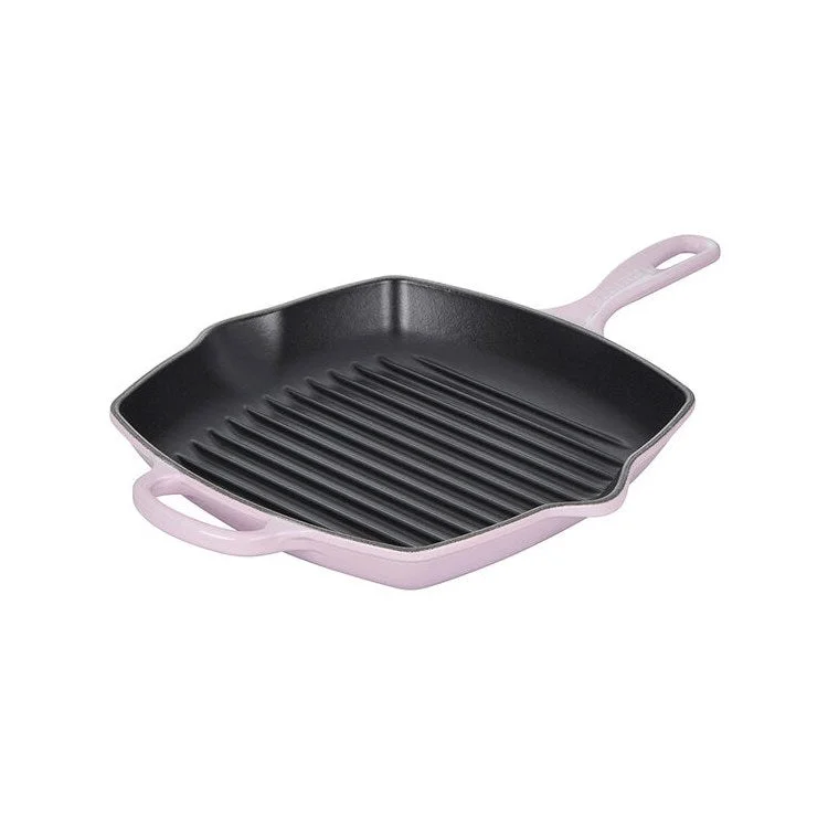 Signature 10.25" Cast Iron Square Skillet Grill - Shallot