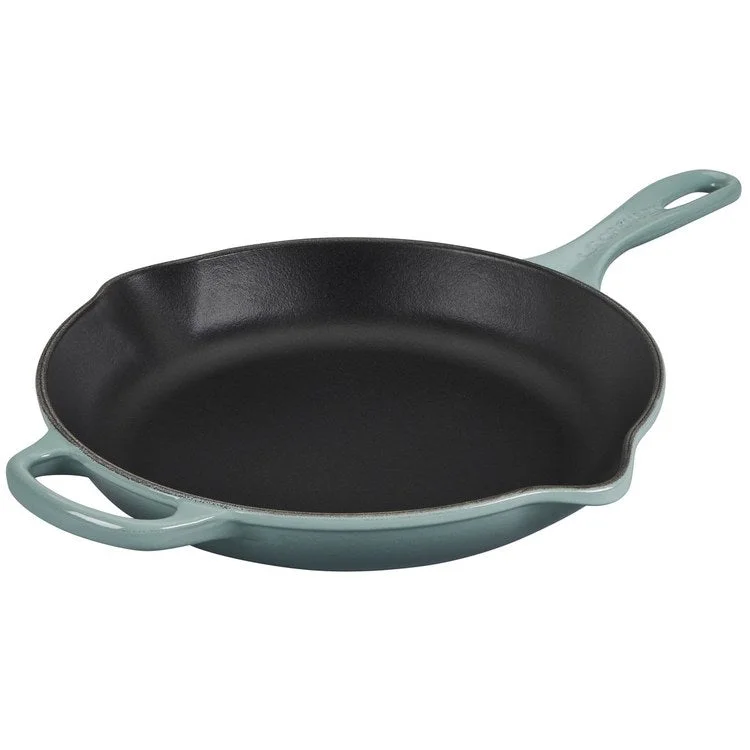 Signature 1.75-Quart 10.25" Cast Iron Skillet with Iron Handle - Sea Salt