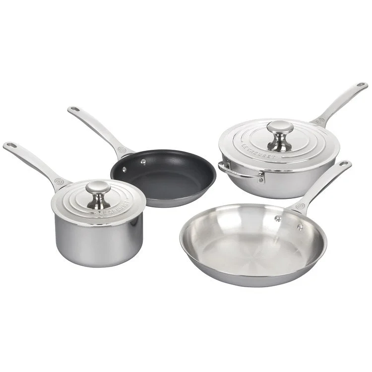 Six-Piece Stainless Steel Cookware Set