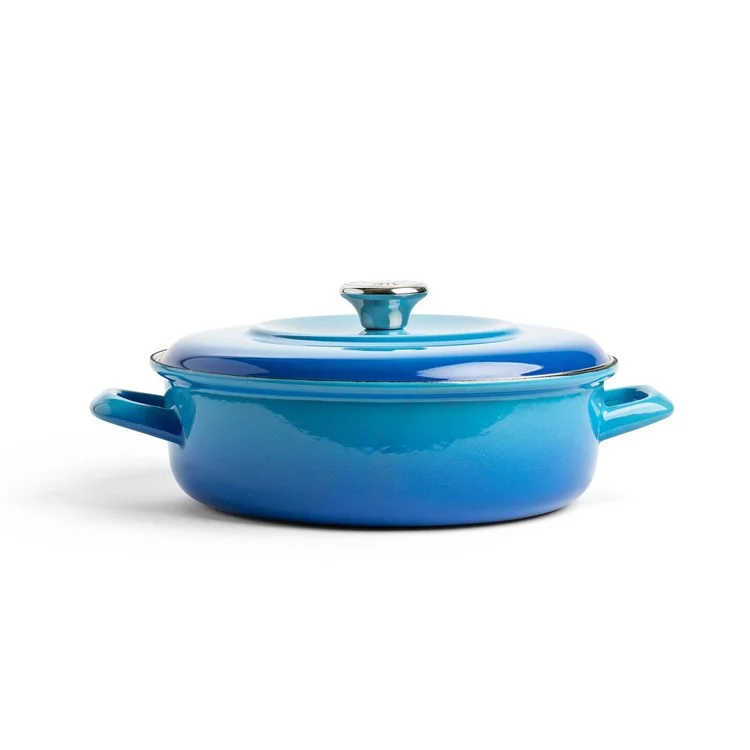 4-Quart 1873 Enameled Iron Dutch Oven - Azure Blue