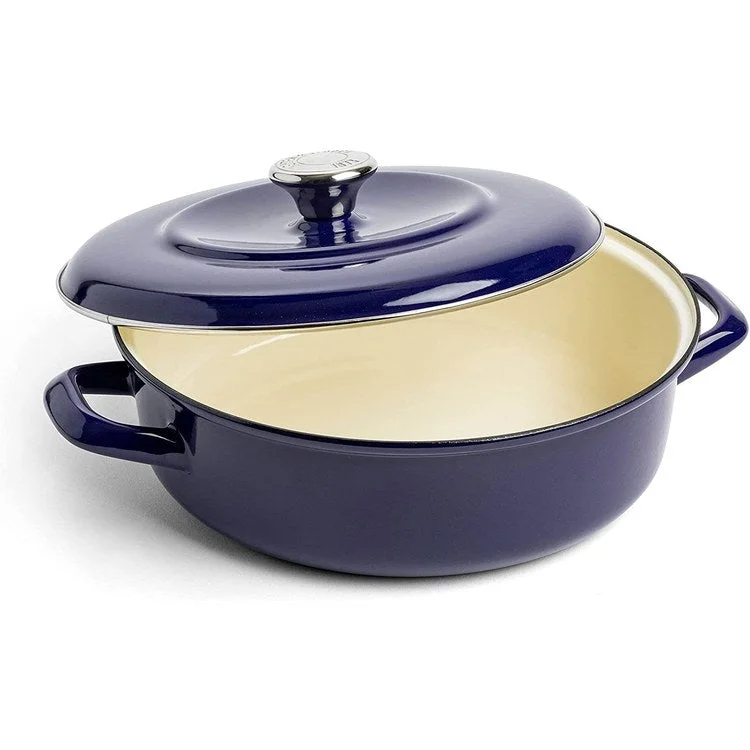 4-Quart 1873 Enameled Iron Dutch Oven - Cobalt Blue