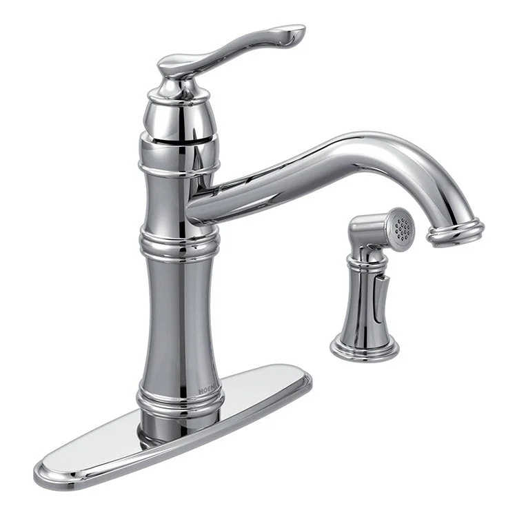 Belfield Single Handle High Arc Kitchen Faucet with Sprayer