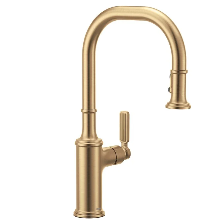 Kitchen Faucet Smyth 1 Lever ADA Bronzed Gold High Arc 1/3 Hole PowerBoost 1.5 Gallons per Minute