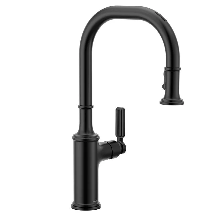 Kitchen Faucet Smyth 1 Lever ADA Matte Black High Arc 1/3 Hole Voice Activated 1.5 Gallons per Minute