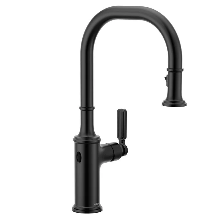 Kitchen Faucet Smyth 1 Lever ADA Matte Black High Arc 1/3 Hole MotionSense Wave 1.5 Gallons per Minute