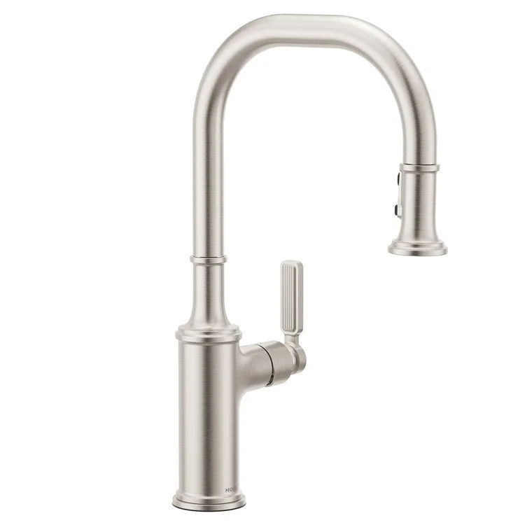 Kitchen Faucet Smyth 1 Lever ADA Spot Resist Stainless High Arc 1/3 Hole PowerBoost 1.5 Gallons per Minute