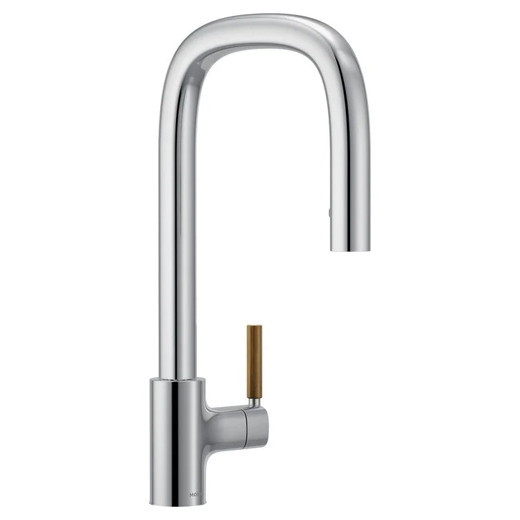 Kitchen Faucet Tenon 1 Lever ADA Chrome High Arc 1 Hole 1.5 Gallons per Minute