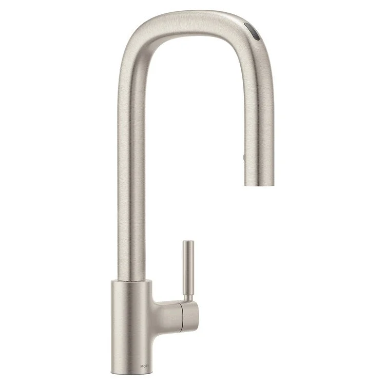 Kitchen Faucet Tenon 1 Lever ADA Spot Resist Stainless High Arc 1 Hole Motion Control 1.5 Gallons per Minute