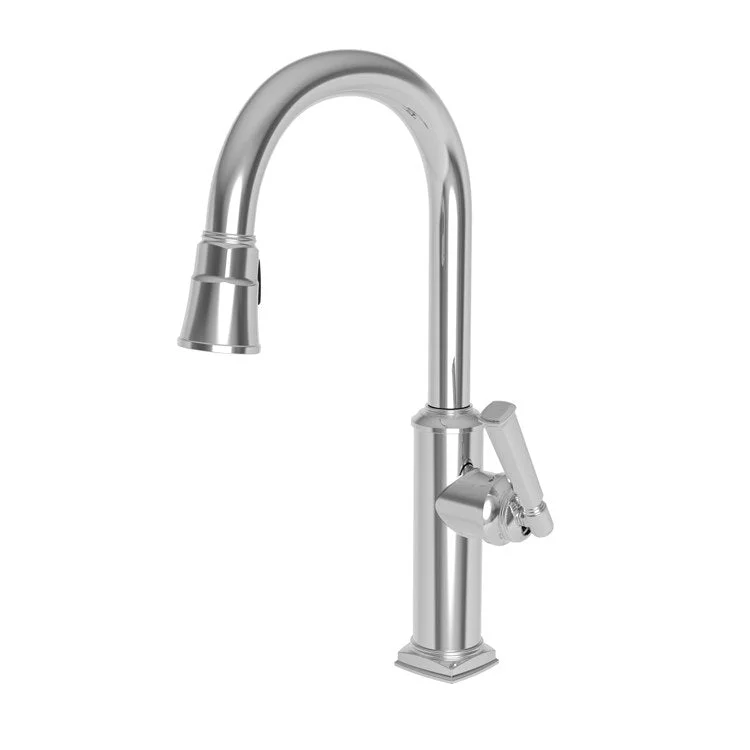 Kitchen Faucet Zemora 1 Lever ADA English Bronze Pull Down Spout Height 10-4/9 Inch 1.8 Gallons per Minute