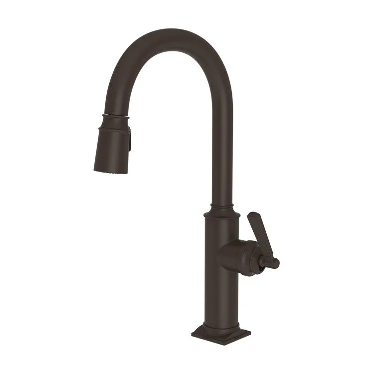 Kitchen Faucet Adams 1 Lever ADA Oil Rubbed Bronze Pull Down Spout Height 10-1/2 Inch 1.8 Gallons per Minute