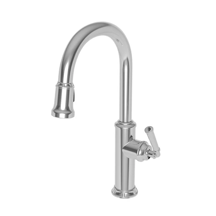 Kitchen Faucet Gavin 1 Lever ADA Antique Nickel Pull Down Spout Height 10-3/8 Inch 1.8 Gallons per Minute