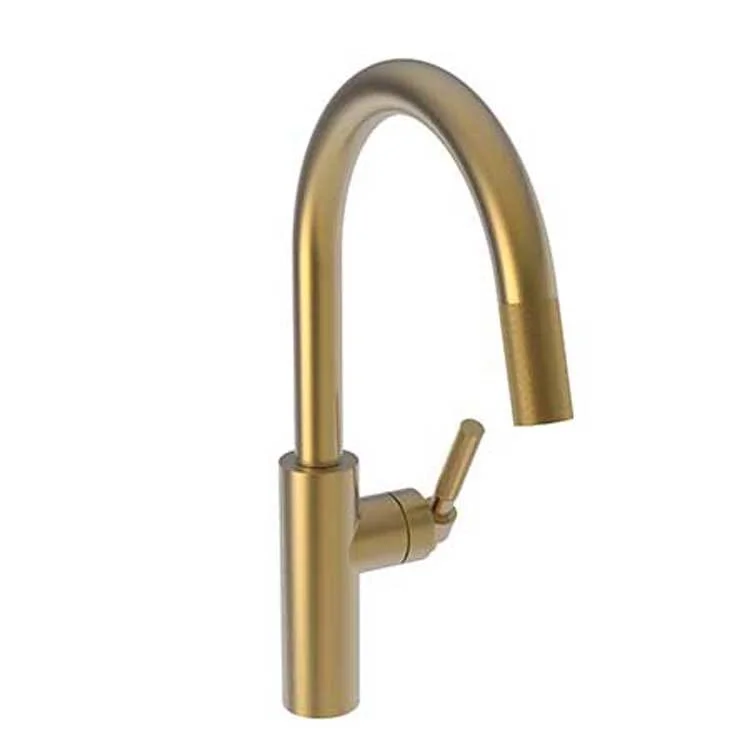 Kitchen Faucet Muncy 1 Lever ADA Satin Bronze PVD Pull Down Spout Height 9-3/5 Inch 1.8 Gallons per Minute