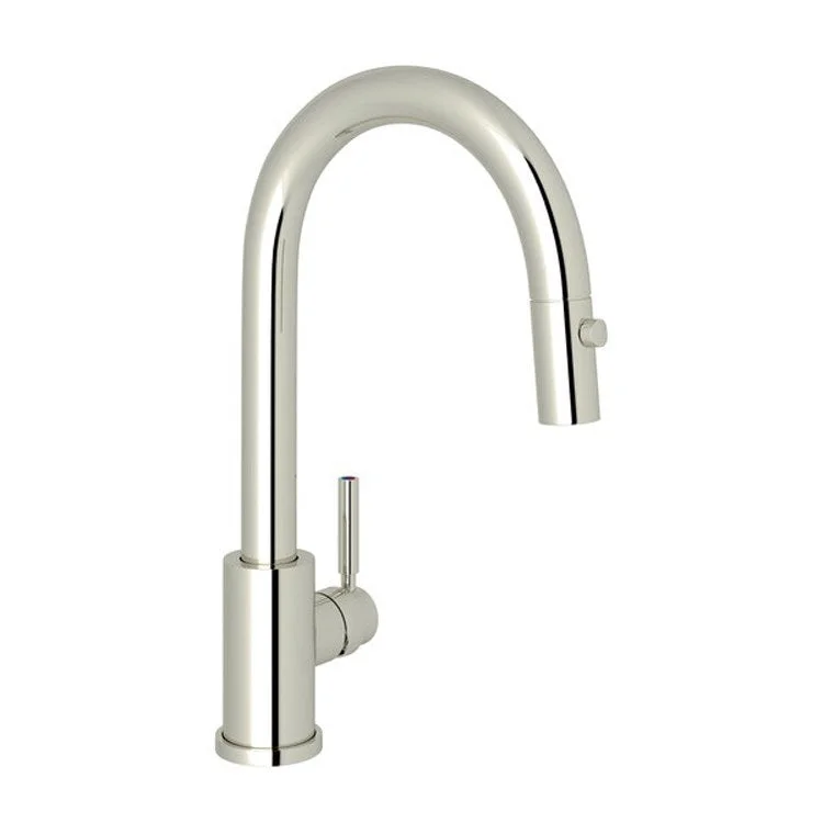 Bar Faucet Holborn 1 Lever Polished Nickel Pull Down Spout 1.8 Gallons per Minute