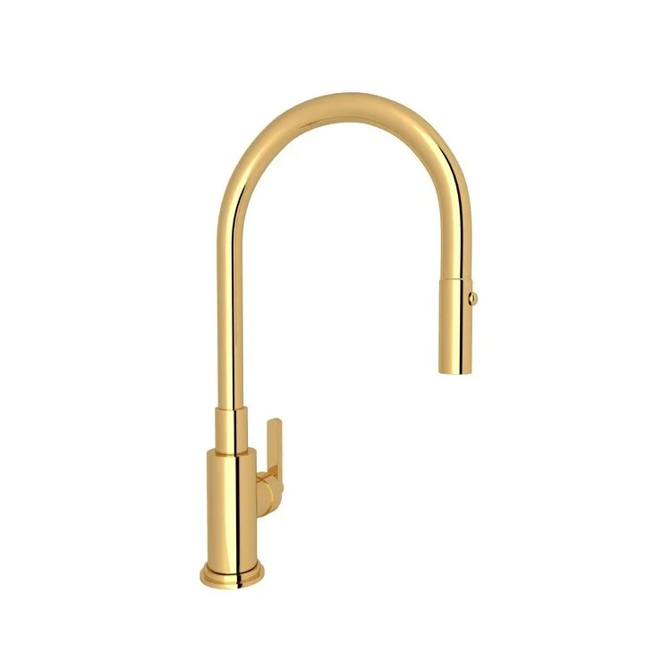 Kitchen Faucet Lombardia Pull Down 1 Metal Lever Italian Brass 1.5 Gallons per Minute