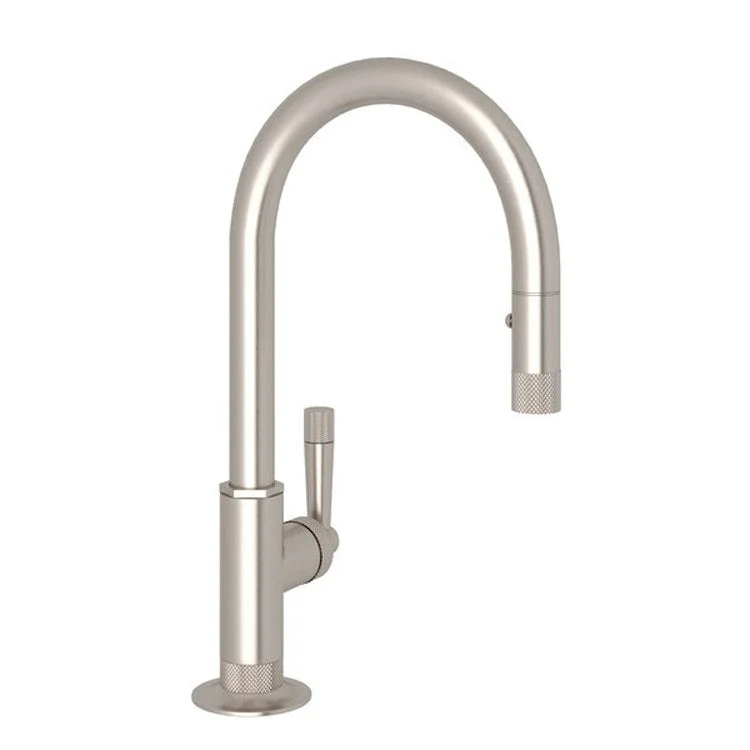 Bar Faucet Graceline Food Prep 1 Lever Satin Nickel 1.8 Gallons per Minute Pull Down Spout