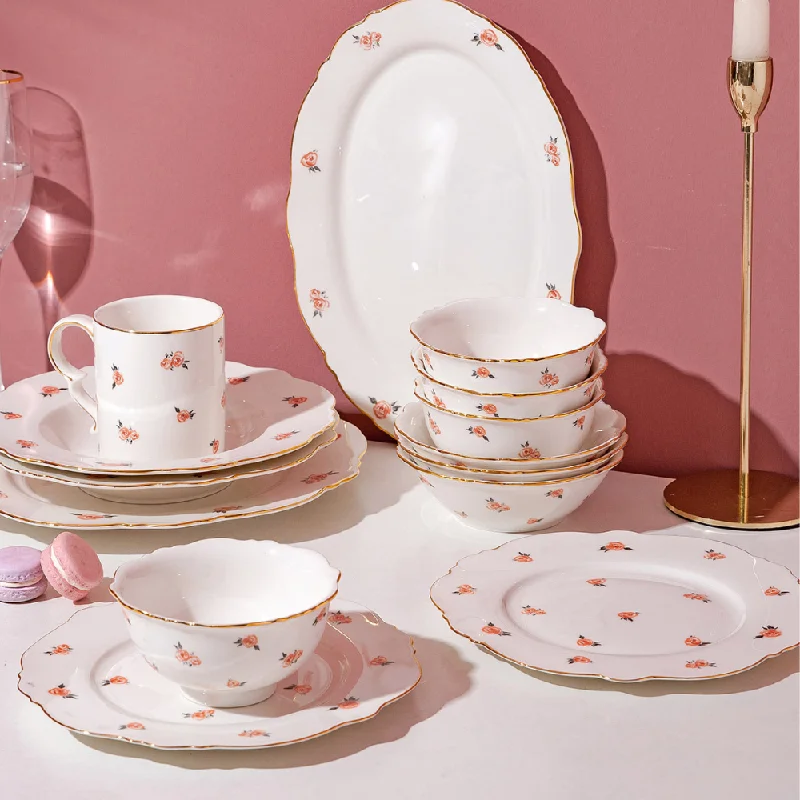 Rose Pattern Dinnerware