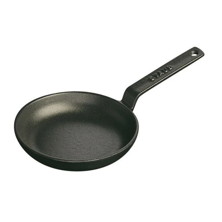 4.75" Cast Iron Mini Frying Pan - Matte Black