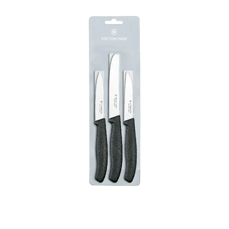 Victorinox Classic Paring Knife 3 Piece Set in Black