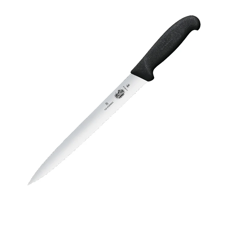 Victorinox Fibrox Serrated Slicing Knife 25cm Pointed Tip