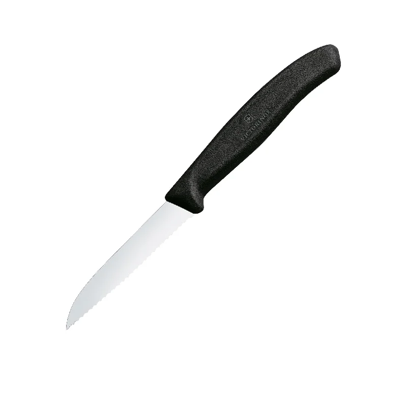 Victorinox Serrated Paring Knife 8cm Black