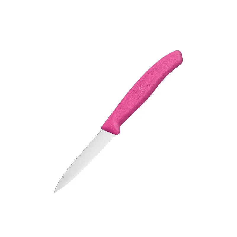 Victorinox Swiss Classic Serrated Paring Knife 8cm in Pink