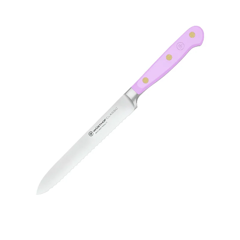 Wusthof Classic Serrated Utility Knife 14cm Purple Yam