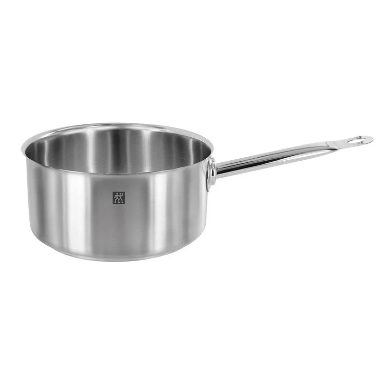 Commercial 3.2-Quart Stainless Steel Saucepan without a Lid