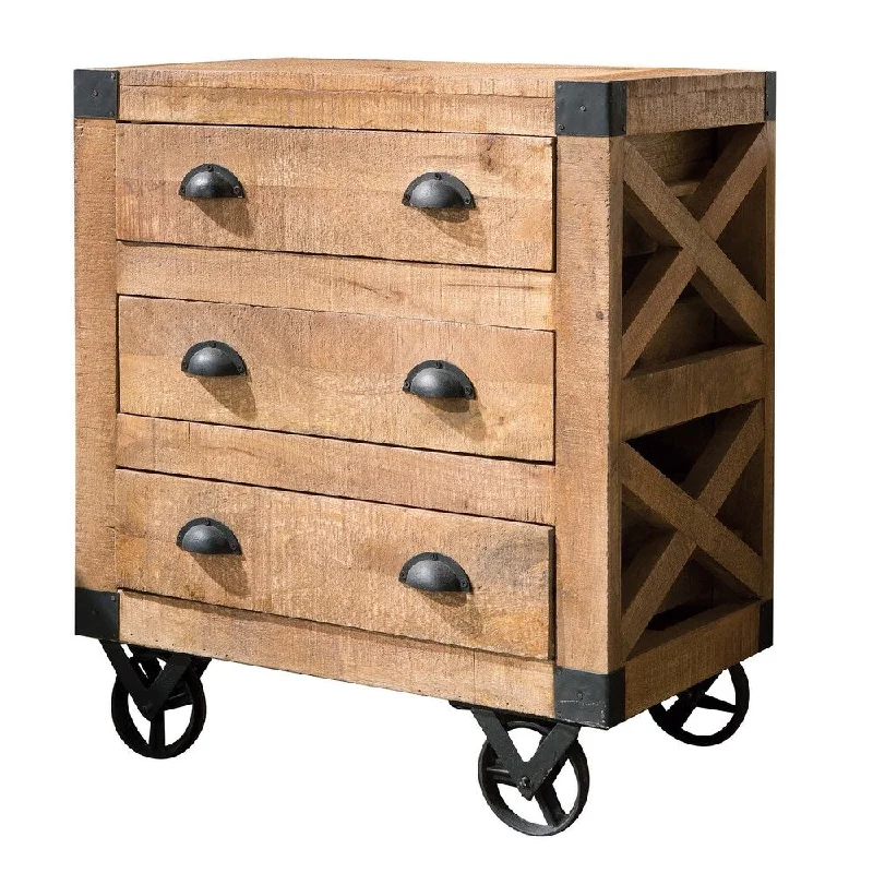 Carbon Loft Hawn Rustic 3-drawer Accent Cabinet