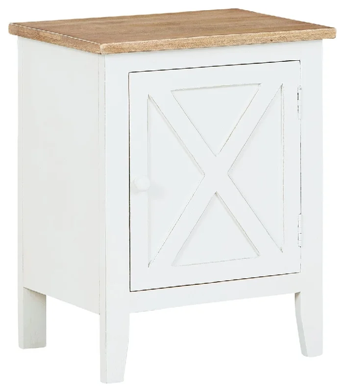 Gylesburg - White / Brown - Accent Cabinet