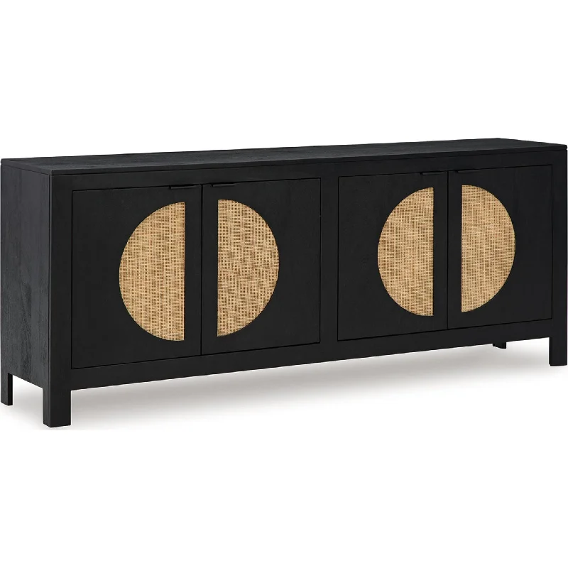 Cliffiings Accent Cabinet - Black/Natural