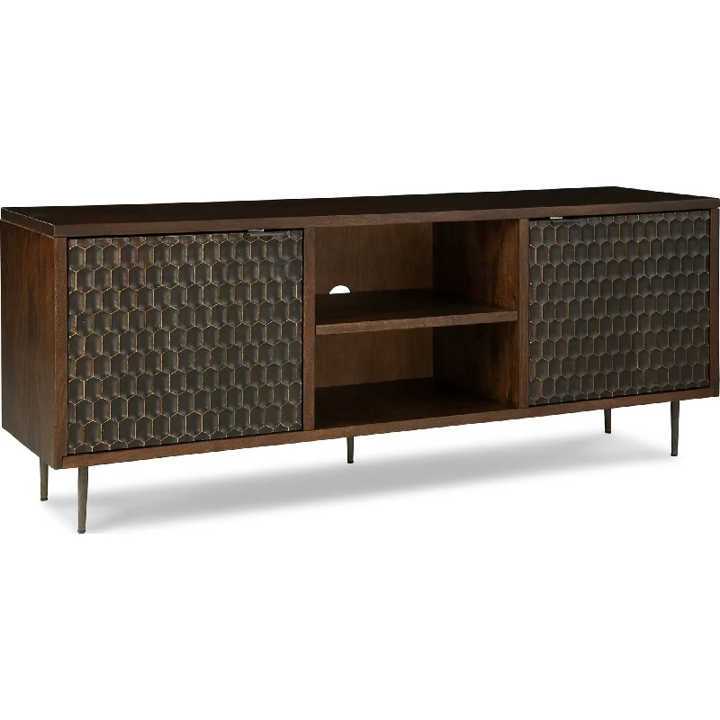 Doraley Accent Cabinet - Two-tone Brown