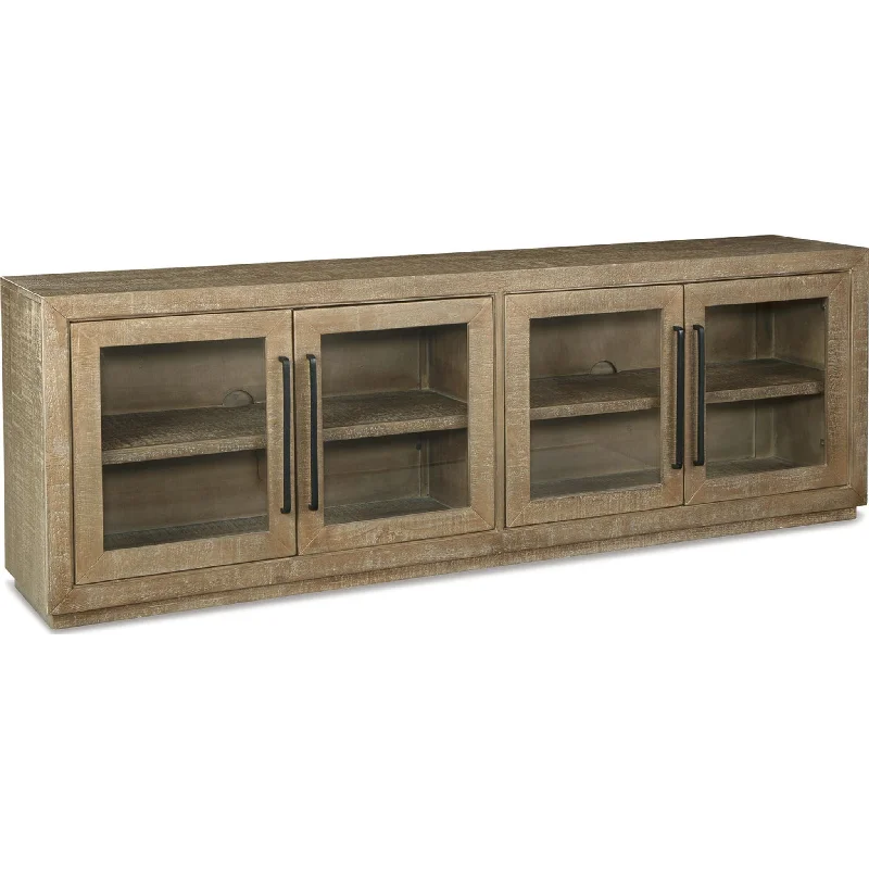 Waltleigh Accent Cabinet - Distressed Brown